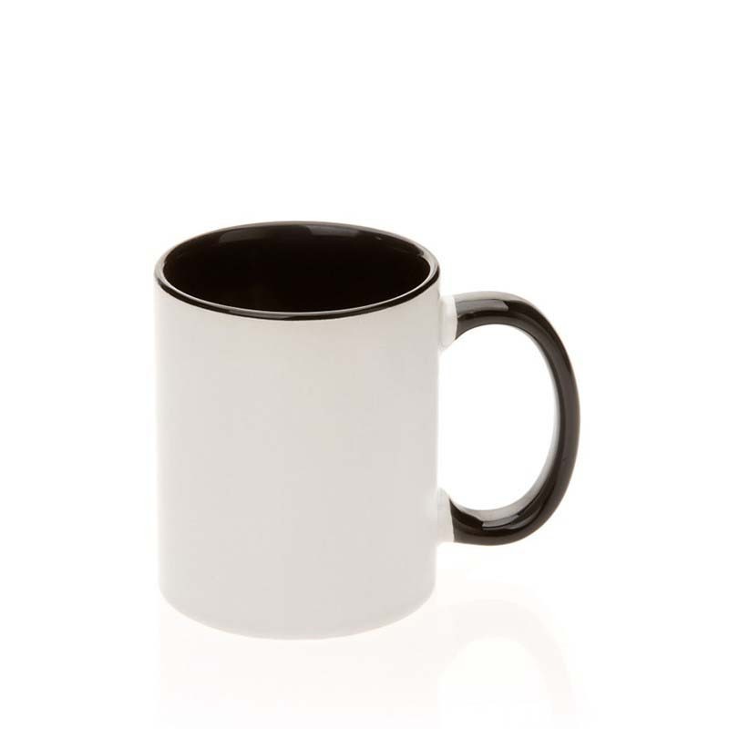 Tasse en céramique intérieur/poignée noir Tasse en céramique intérieur/poignée noir