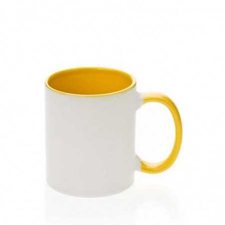 Ceramic Mug Inner Handle Yellow