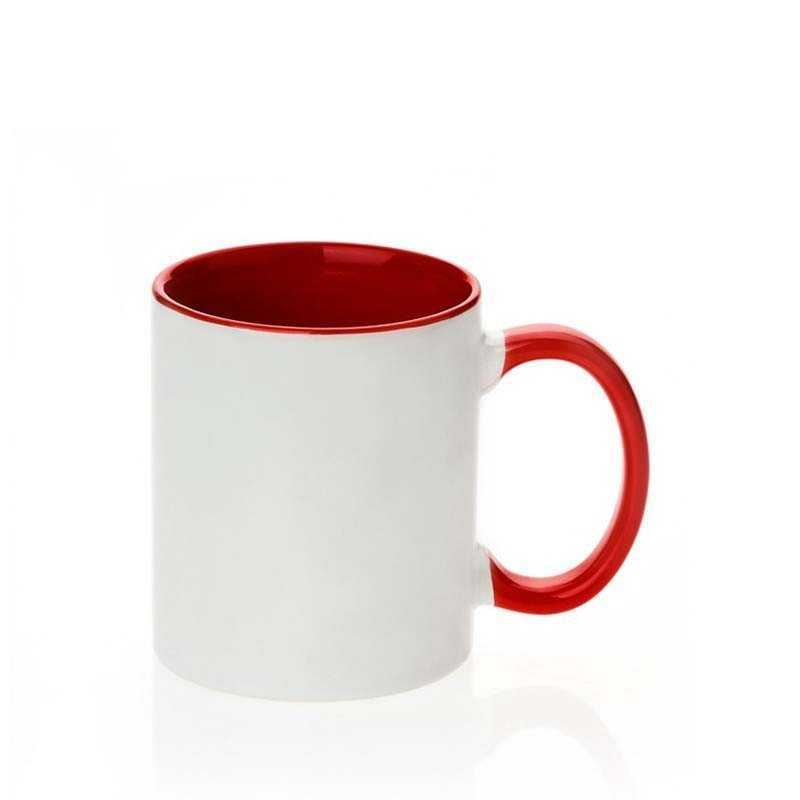 Keramiktasse Inner/Griff rot Keramiktasse Inner/Griff rot
