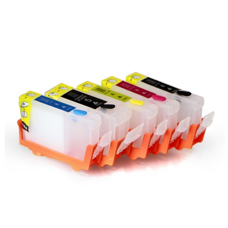 Refillable Ink Cartridges for Canon MP830 PGI-5BK CLI-8BK CLI-8Y CLI-8M CLI-8C