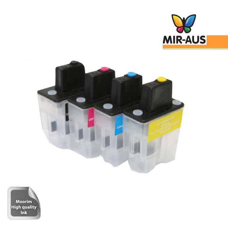 Refillable ink cartridges for Brother LC41