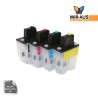 Refillable ink cartridges for Brother LC41