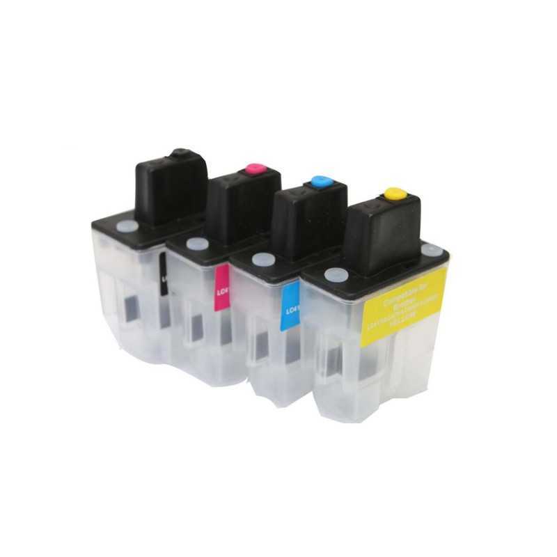 Refillable ink cartridges for Brother LC41
