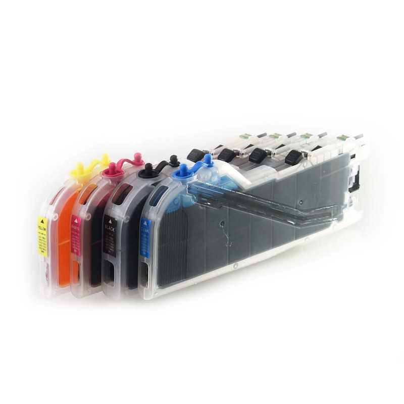 Cartouches d'encre rechargeables Suits Brother DCP-J4110DW Cartouches d'encre rechargeables Suits Brother DCP-J4110DW