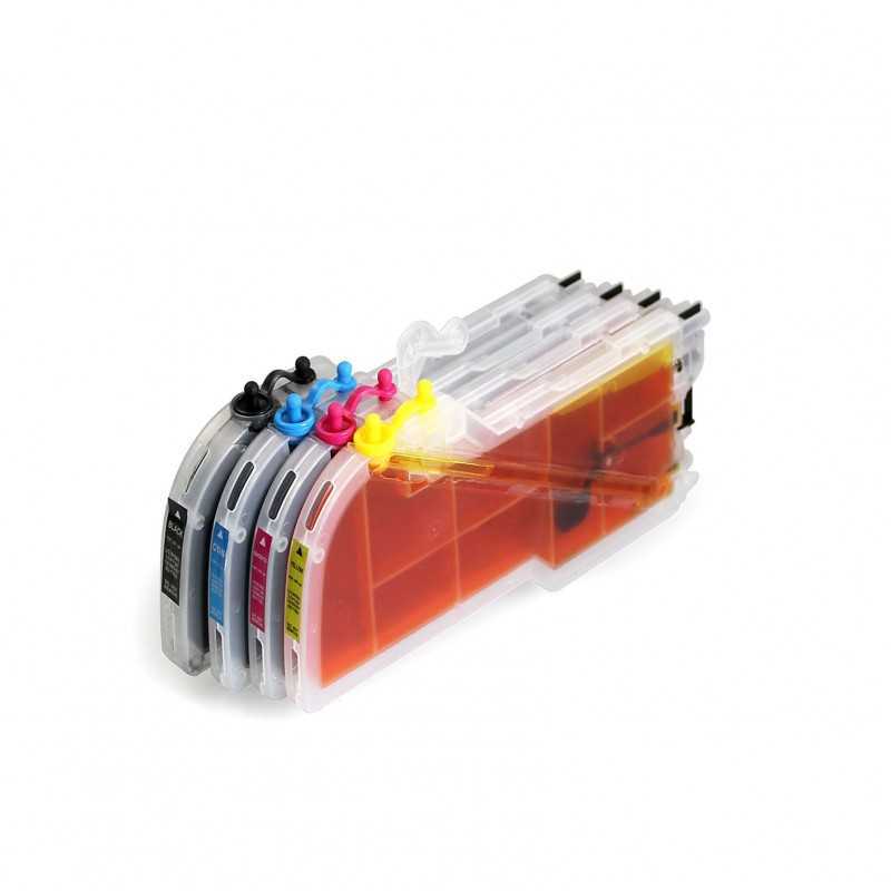 Refillable Ink Cartridges for Brother MFC-J-6710DW LC75 LC73 LC77