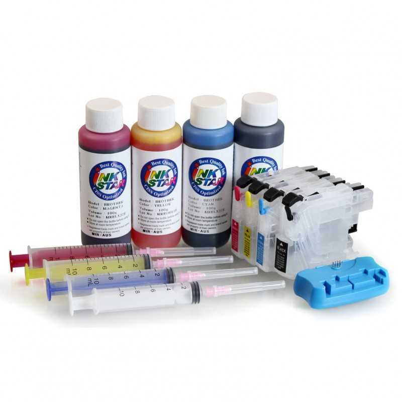 Refillable ink cartridges compatible with Brother MFC-J5720DW