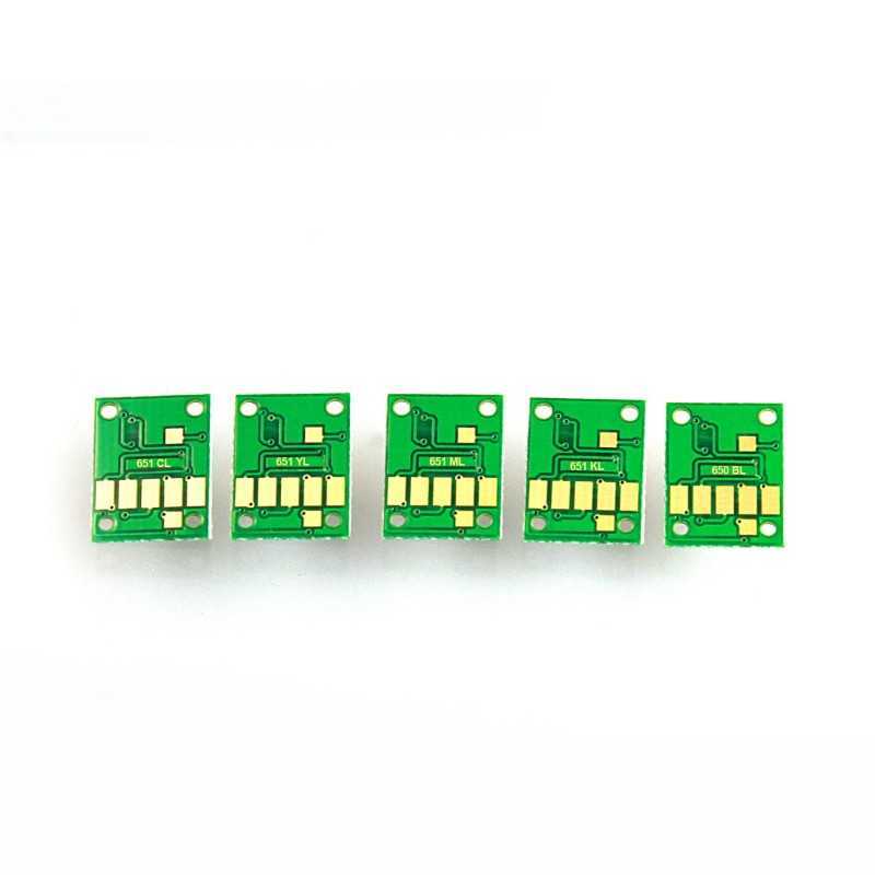 Chip-set for refillable cartridges for canon 650-651