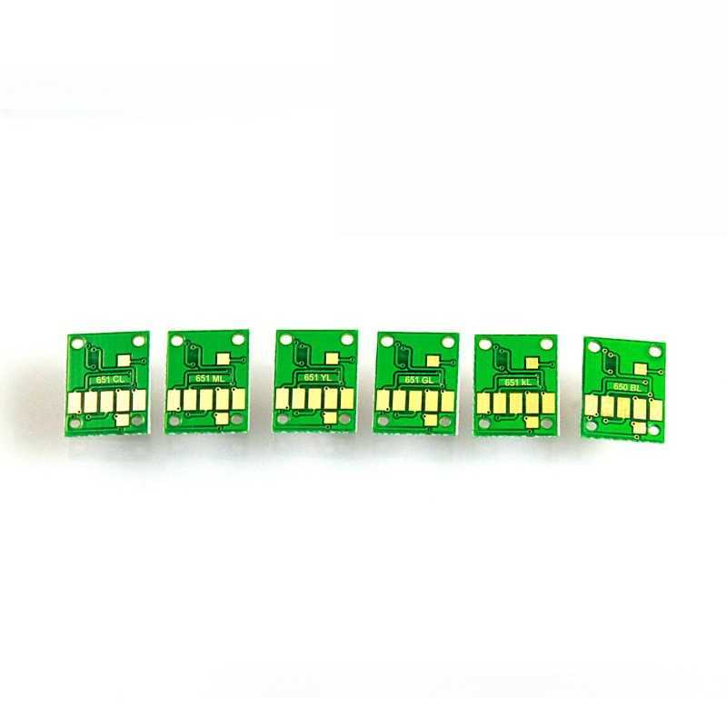 Chip-set for refillable cartridges for Canon 650-651 6 colours
