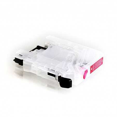 Empty CISS magenta cartridge for Brother LC-133, LC-233 without chip-set