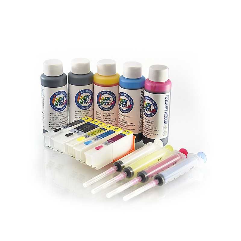 Ternos de cartuchos de tinta recarregáveis Epson expressão foto XP-800 800 Ternos de cartuchos de tinta recarregáveis Epson expressão foto XP-800 800