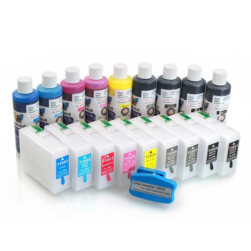 Cartuchos recargables para Epson 3800 Cartuchos recargables para Epson 3800