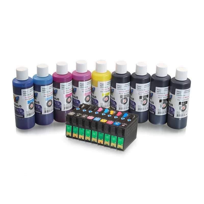 Refillable ink cartridges for Epson R2880 9 colours