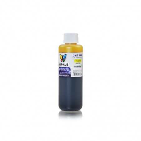 Yellow refillable dye ink 250ml for Epson printers