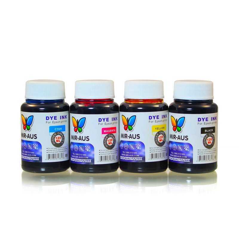 120 ml 4 Colours dye ink for Epson printers