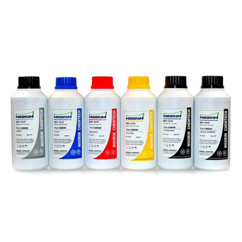 500 ml 6 colours dye/pigment ink for Canon 650-651