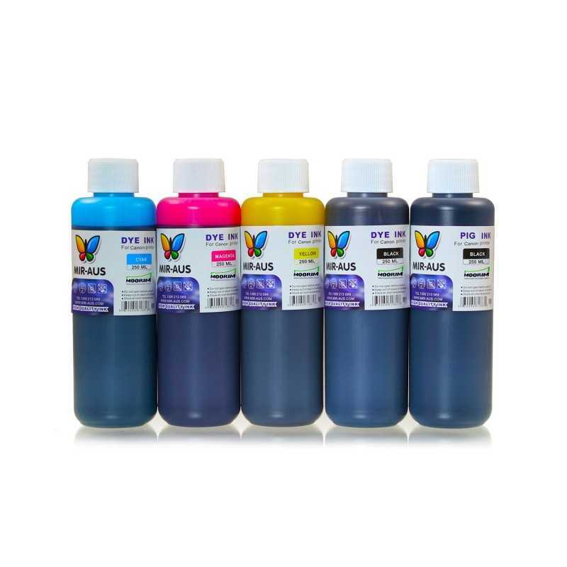 250 ml 5 colours dye/pigment ink for Canon CLI-526