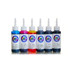 100 ml 6 färger färgämne/pigmentbaserat bläck för Canon CLI-521