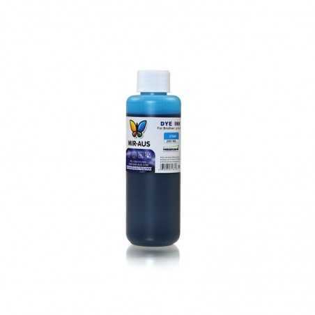 Cyan refillable dye ink 250ml for Brother printers