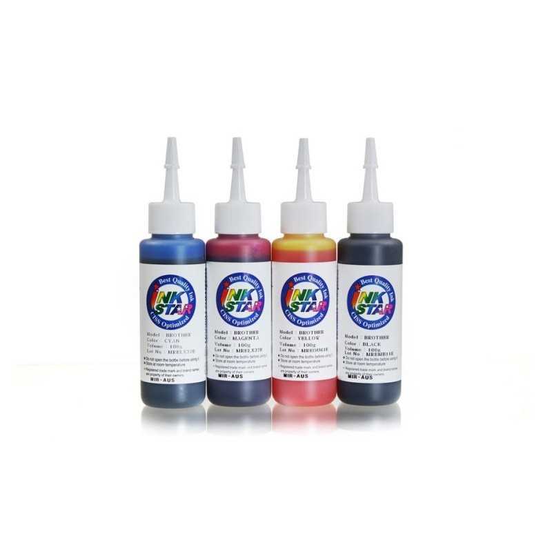 Tinta untuk 4 warna printer Brother Tinta untuk 4 warna printer Brother