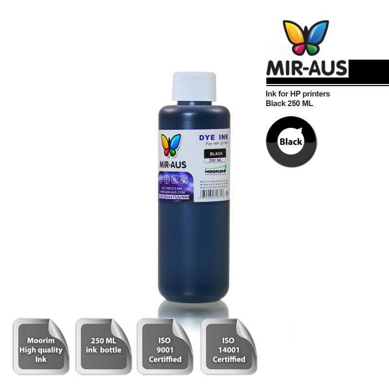 250 ml Black dye ink for HP printers