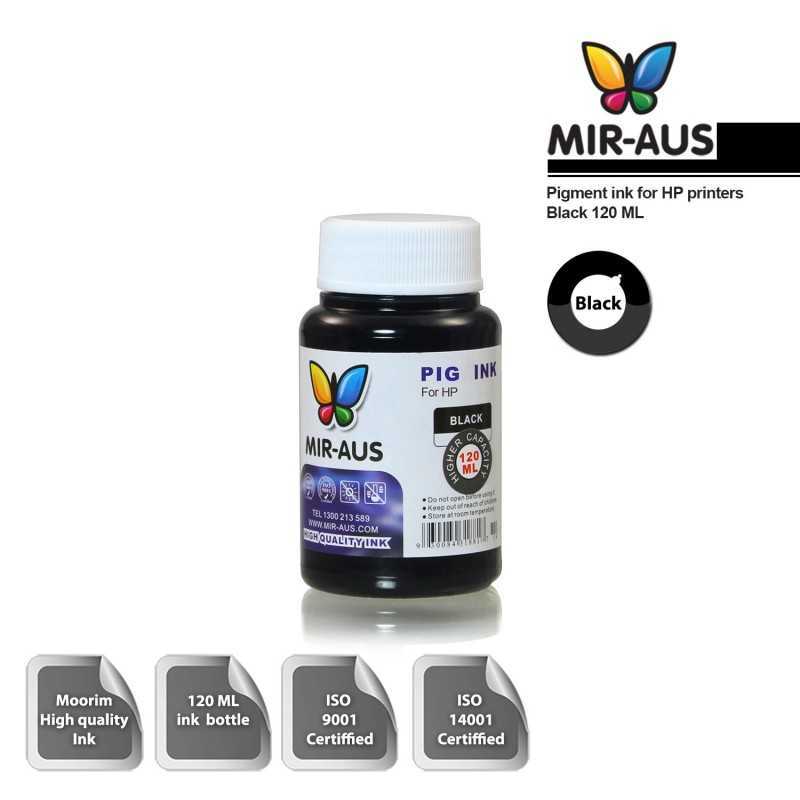 120 ml Black pigment ink for HP printers