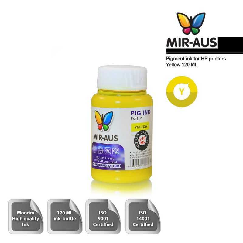 120 ml Yellow pigment ink for HP printers