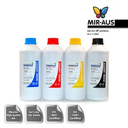 1 Litre 4 Colours dye ink for HP printers