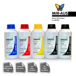 500 ml 5 Colours dye/pigment ink for HP printers