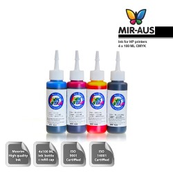 100 ml 4 Colours dye/pigment ink for HP printers