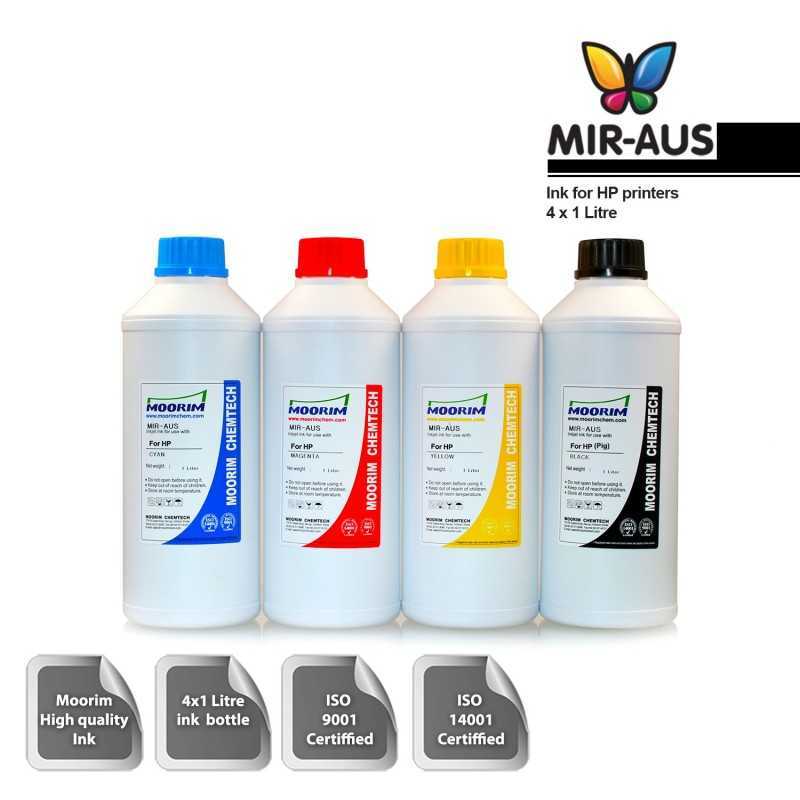 1 Litre 4 colours dye/pigment ink for HP printers