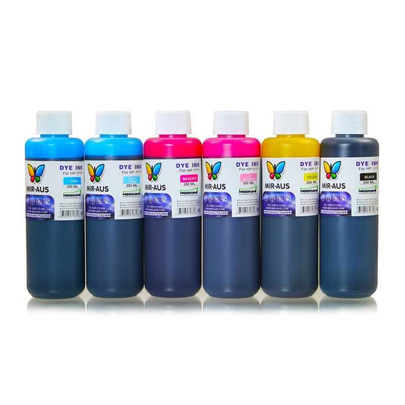 250 ml 6 Colours dye ink for HP printers