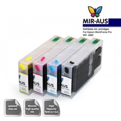 Dye Refillable ink cartridges for Epson WorkForce Pro WP-4590
