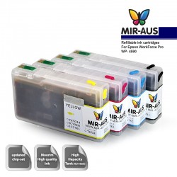Dye Refillable ink cartridges for Epson WorkForce Pro WP-4590