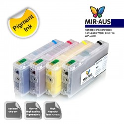 Refillable pigment ink cartridges for Epson WorkForce Pro WP-4590