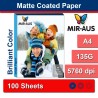 A4 135G Matte Coated Inkjet Paper