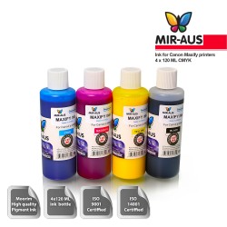 4 x120 ml CMYK pigment ink for Canon Maxify