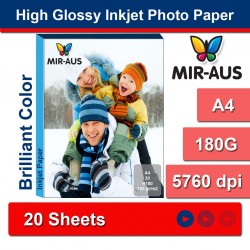 A4 180G High Glossy Inkjet Photo Paper