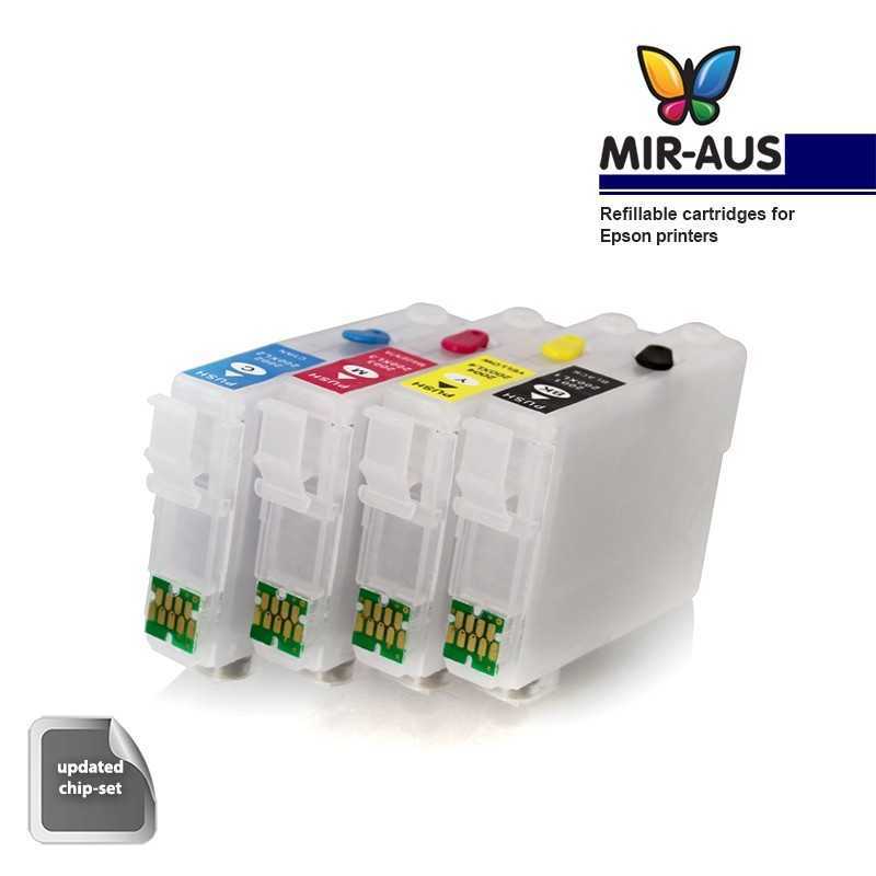 Pigment refillable cartridges for Epson Expression Home XP-200