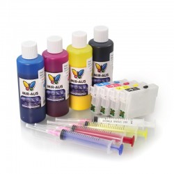 Refillable cartridges suitable Epson Expression Home XP-432 pigment