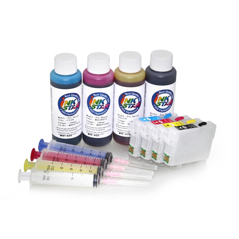 Cartuchos de tinta recargables para Epson WorkForce WF-2510 Cartuchos de tinta recargables para Epson WorkForce WF-2510