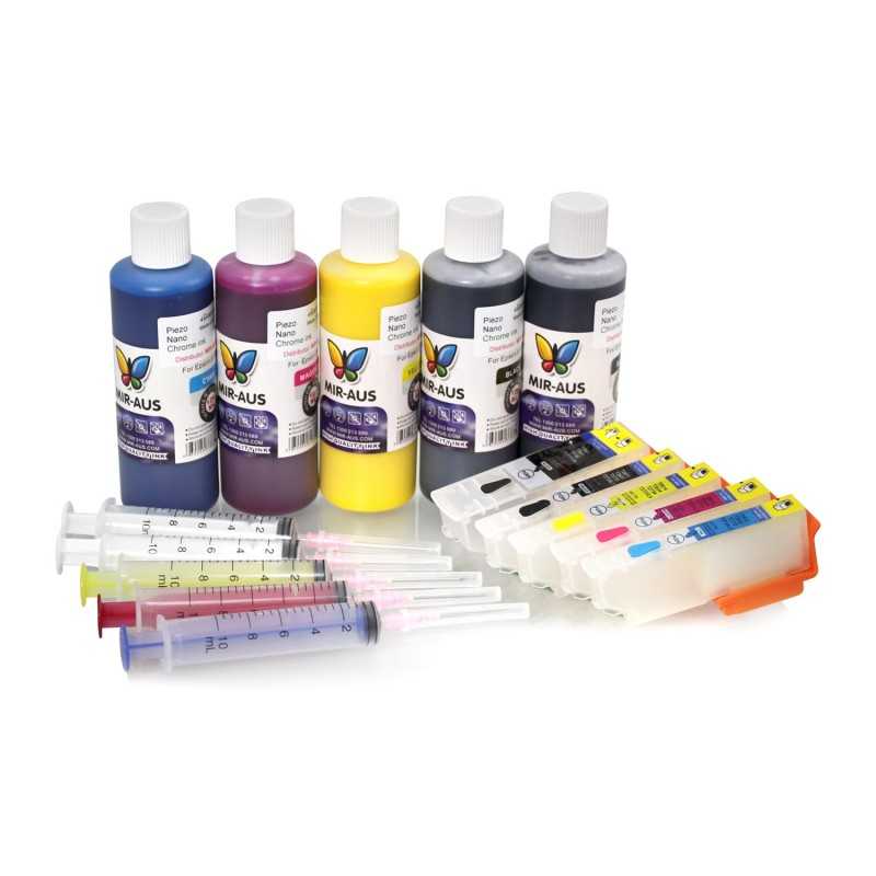 Pigment refillable ink cartridges for Epson Expression Photo XP-700 