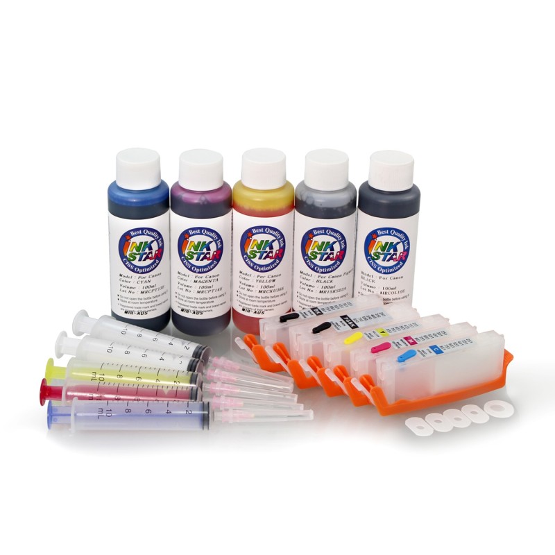 Refillable ink cartridges for Canon MG-6660 Refillable ink cartridges for Canon MG-6660