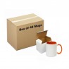 Ceramic Mug Inner Handle orange 48 pieces