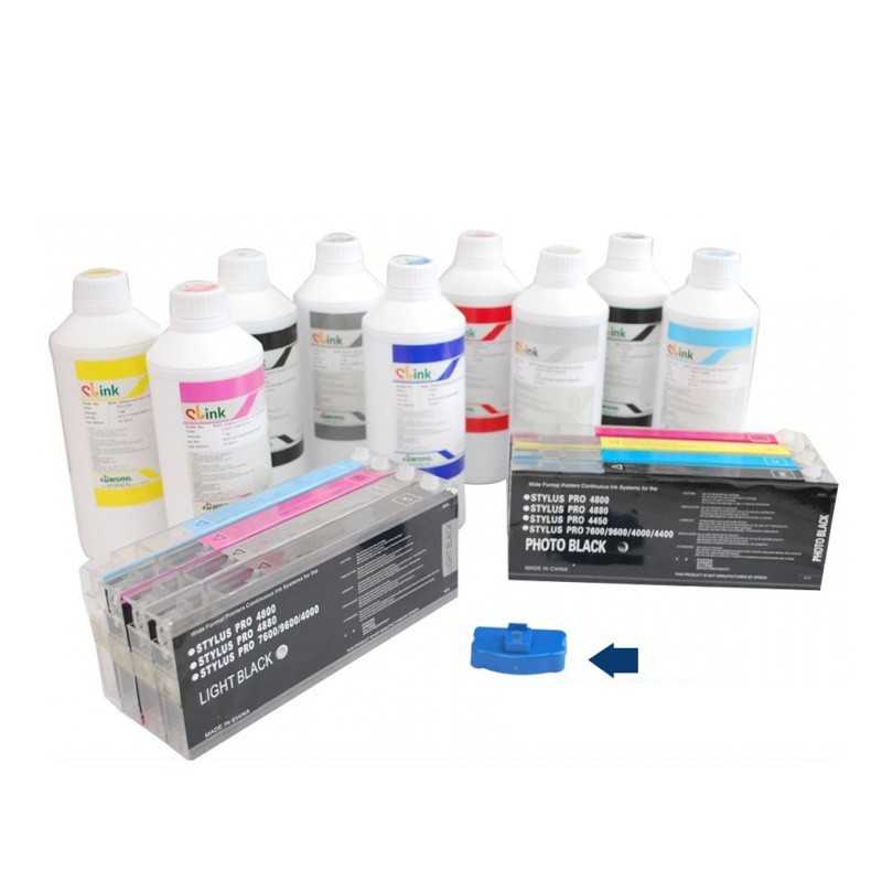 Ultra encre pour les imprimantes de Format large commande 1set + 8 x 1 litre Ultra encre pour les imprimantes de Format large commande 1set + 8 x 1 litre
