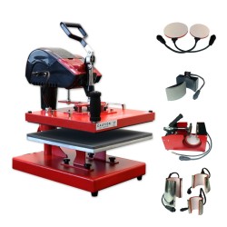 Hest HT-M38 Heat tryk sublimation tryk 8-i-1 multi-funktionelle 38x38cm