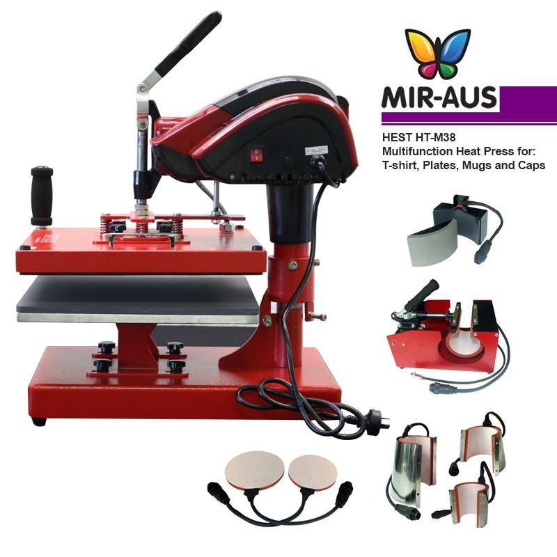 heat press Hest HT-M38 8-in-1 Multi-functional 38x38cm