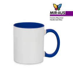Sublimation Ceramic Mug Inner Handle Dark Blue