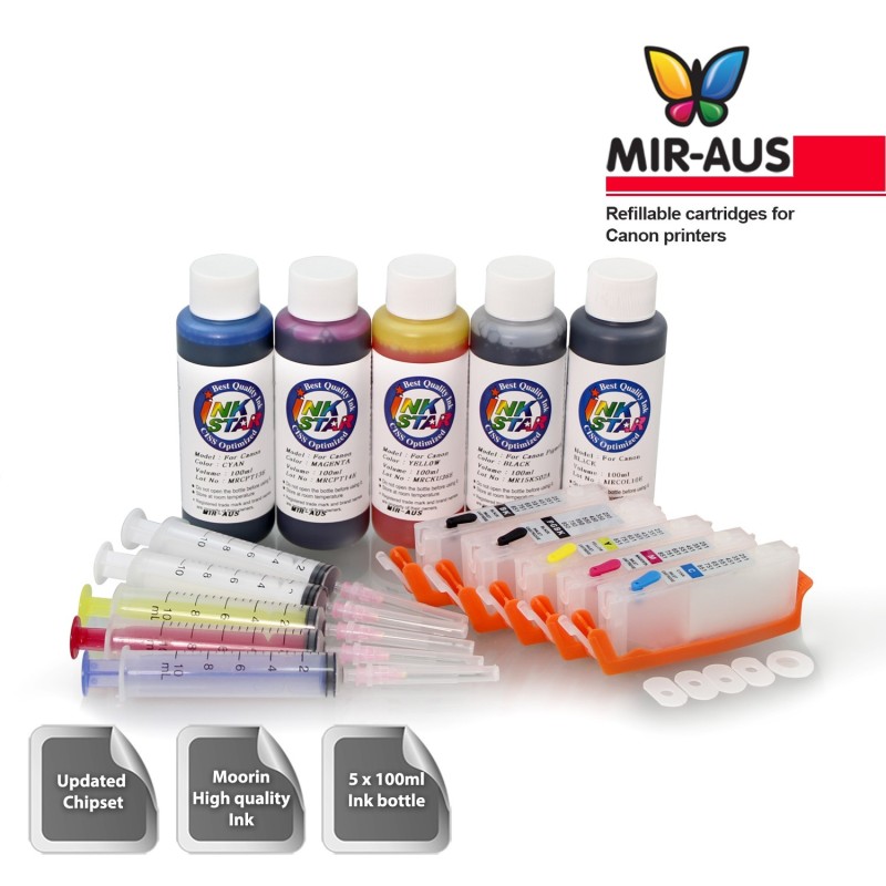 MIR-AUS - Refillable ink cartridges for Canon IP7260