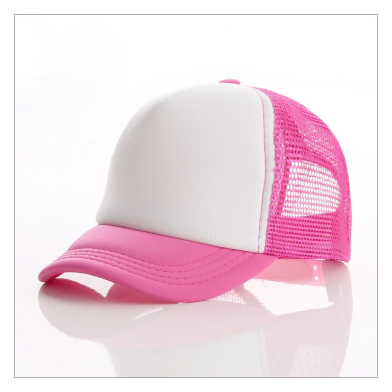 Unisex Trucker Foam Cap Mesh Snapback Baseball Hat Plain Visor Adjustable