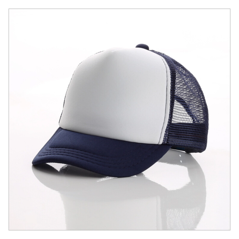 Unisex Trucker Foam Cap Mesh Snapback Baseball Hat Plain Visor Adjustable